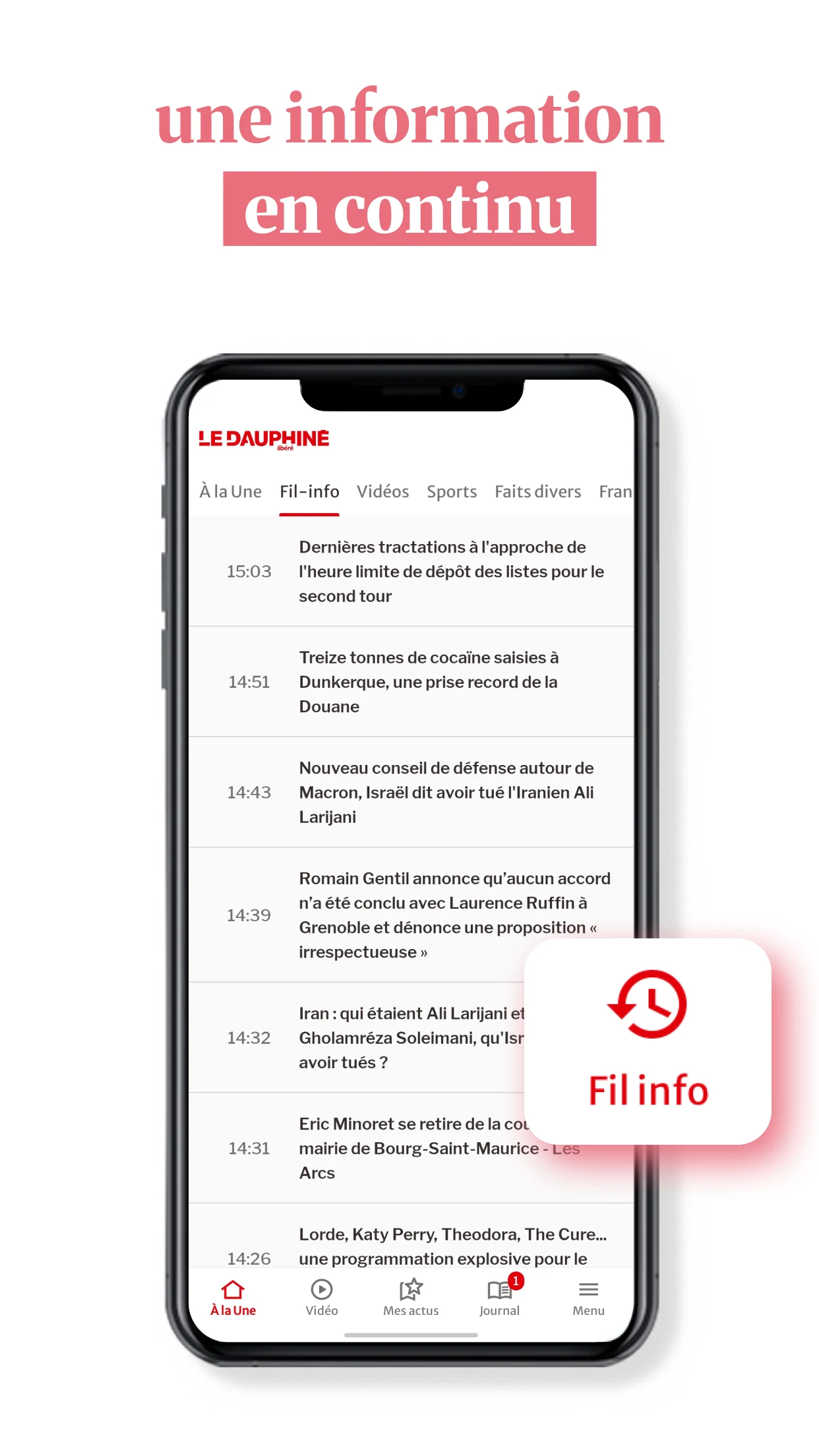 Le Dauphiné Libéré, actualités screenshot